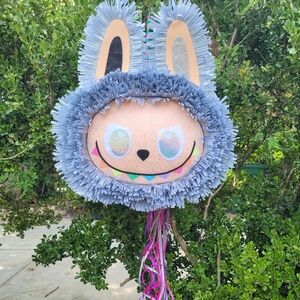 Labubu Monster Custom Mexican Piñata 🪅 Secret Grey Rainbow